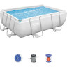 Каркасный бассейн BESTWAY POWER STEEL 282х196х84см, 3662л, фильтр-насос 1249л/ч 56629 BW