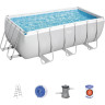 Каркасный бассейн BESTWAY POWER STEEL 412х201х122см, 8124л + фильтр-насос 2006 л/ч 56456 BW