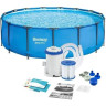 Каркасный бассейн BESTWAY STEEL PRO 14415, 305х100 см фильтр 14415 BW
