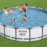 Каркасный бассейн BESTWAY STEEL PRO MAX 366х100см, 9150л + фильтр-насос 2006 л/ч 56260 BW