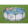 Каркасный бассейн BESTWAY STEEL PRO MAX 366х100см, 9150л + фильтр-насос 2006 л/ч 56260 BW