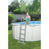 Стальной бассейн BESTWAY HYDRIUM 300х120см, 7630л + песочный ф/насос 3028 л/ч, лестница, тент, подстилка 56566 BW